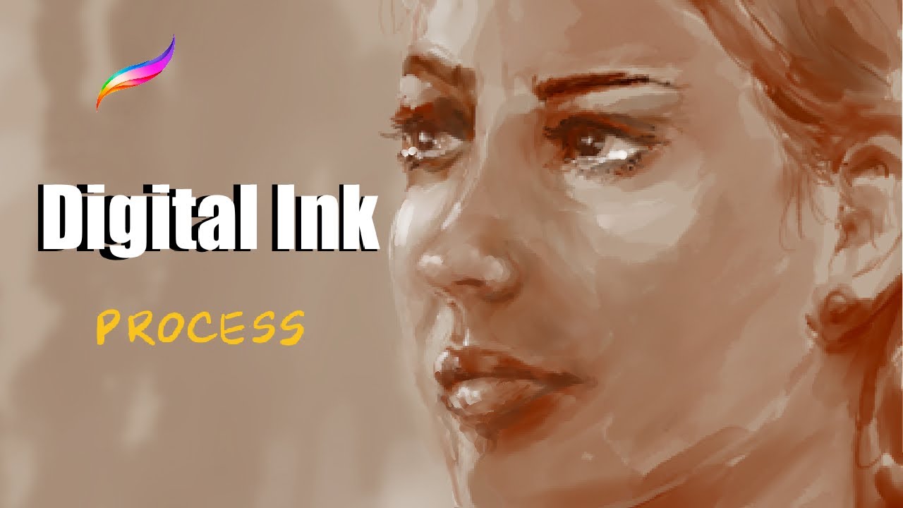 Drawing a portrait with feeling -Digital Art