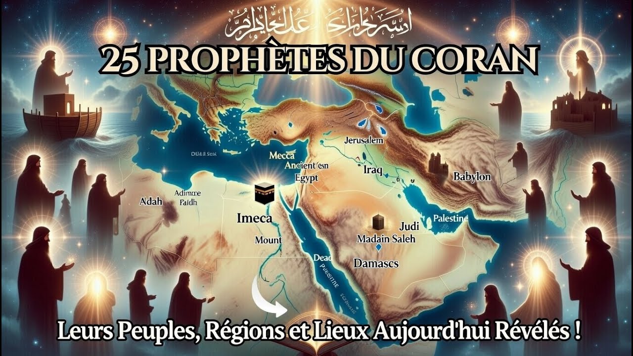 De ADAM à MUHAMMAD : Voyage à Travers les 25 Prophètes du Coran et Leurs Terres Sacrées
