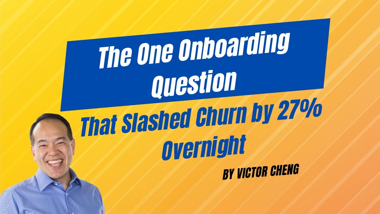 The One Onboarding Question That Slashed Churn by 27% Overnight