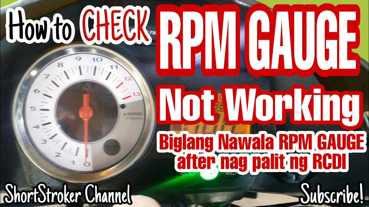 How to CHECK RPM GAUGE Malfunction Not Working  Paano Malaman kung Sira na ang RPM GAUGE RAIDER 150
