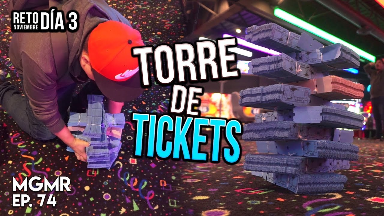 TORRE DE 10MIL TICKETS! RETO Juntando Tickets - MiniGames en el Mundo Real Ep. 74