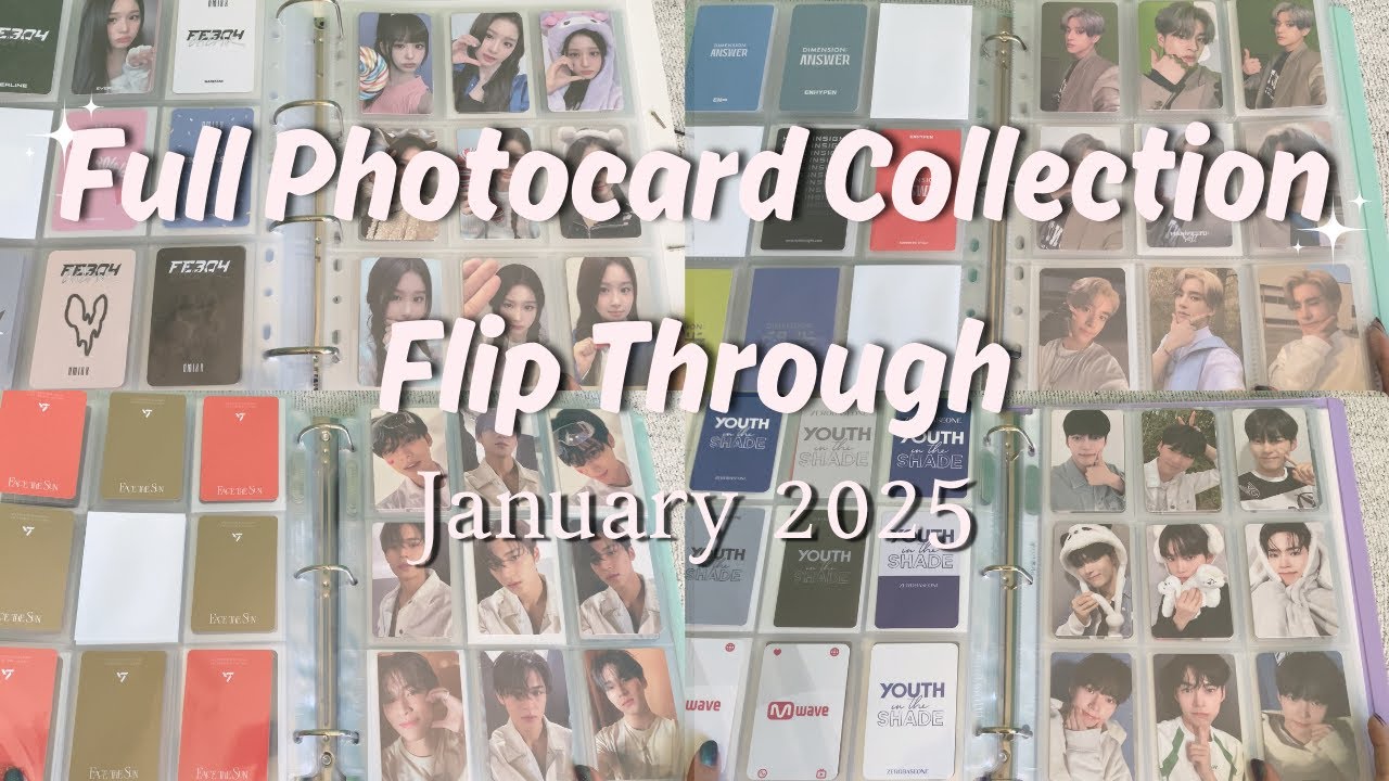 kpop photocard collection flip through | january 2025