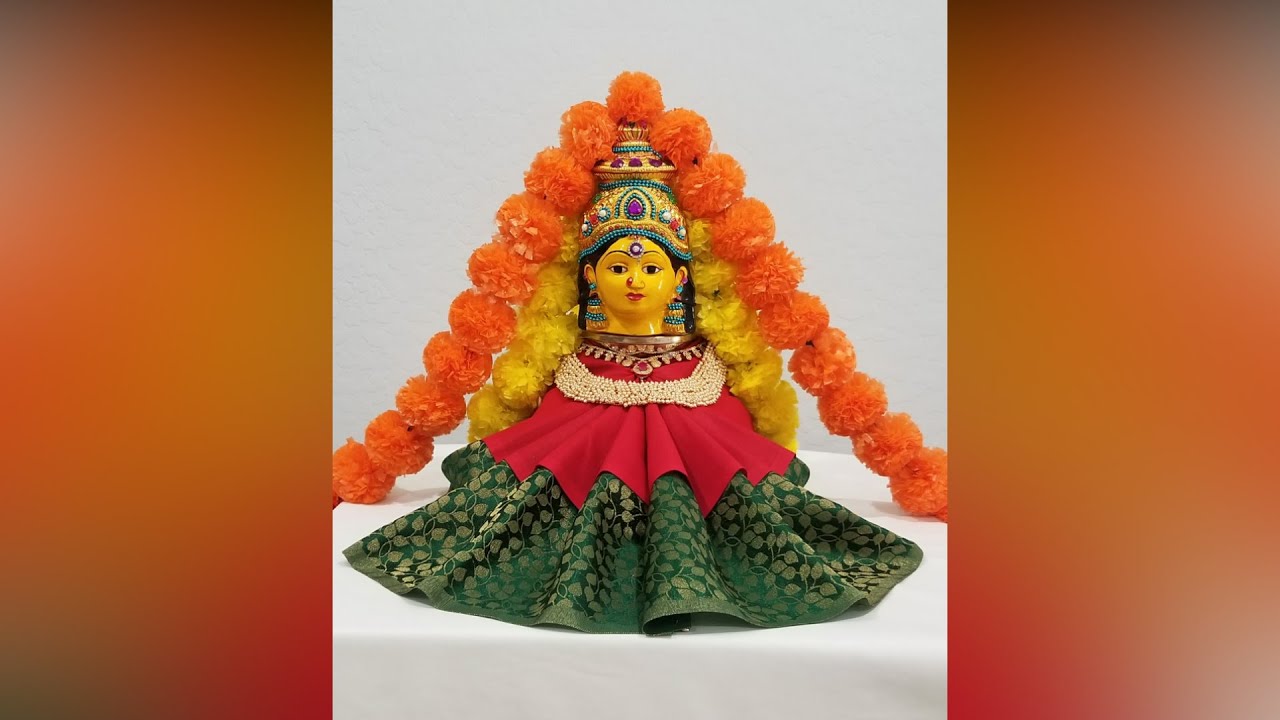 Quick and Easy Varamahalakshmi saree blouse draping & decoration /How to drape blouse piece for puja