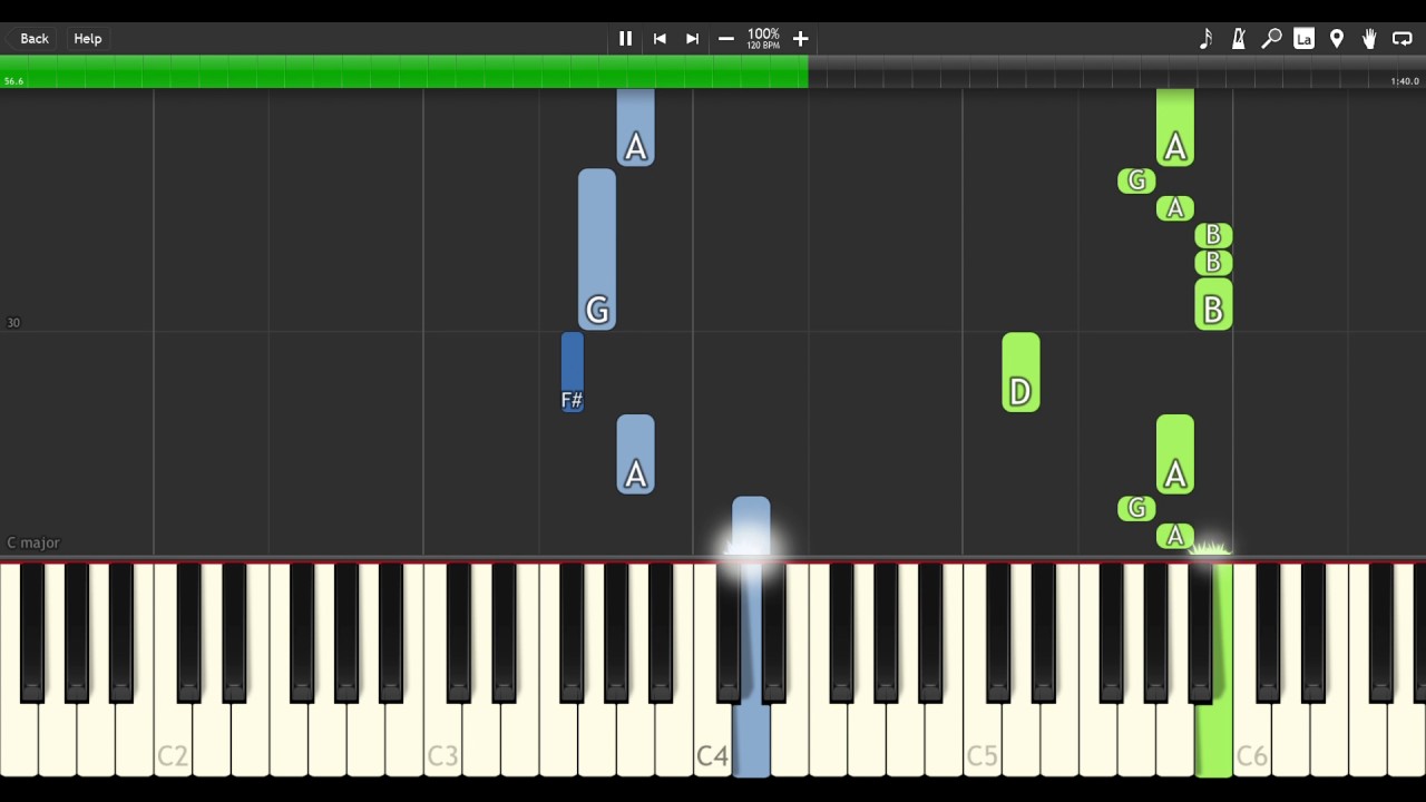Fairy Tail - Happy theme - [Synthesia] Piano cover