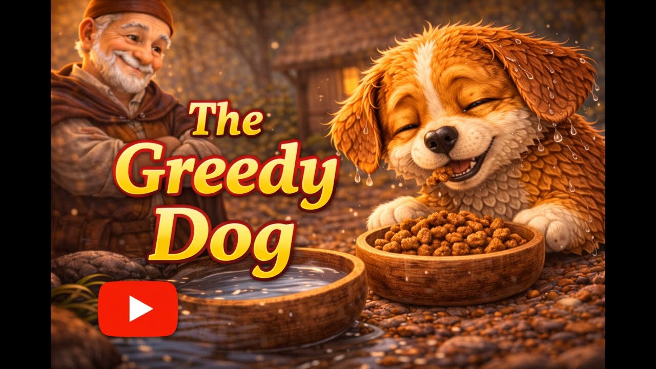 The Greedy Dog #GreedyDog #DogStory #MoralTales #LessonsInGreed #PetStories #DogLife #KidsStories