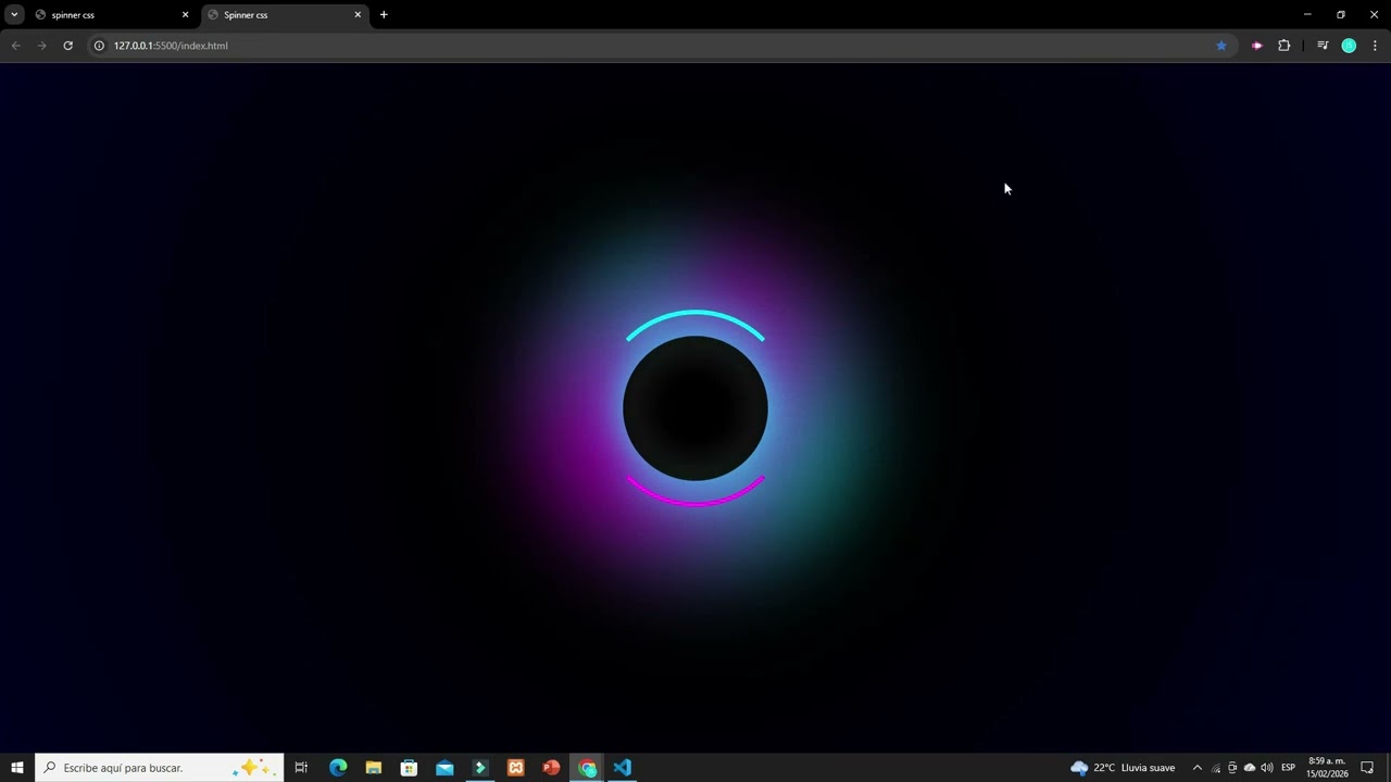 SPINNER CON HTML Y CSS