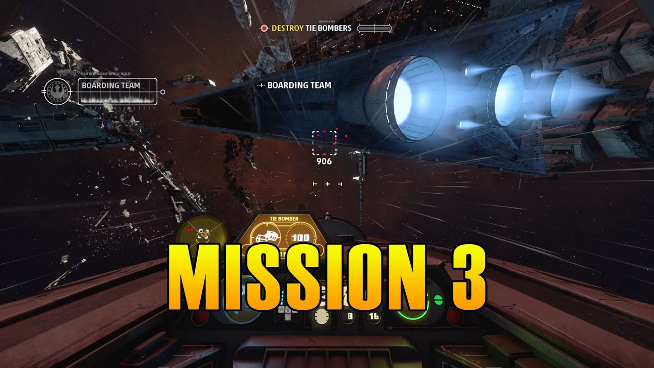 Star Wars Squadrons - Mission 3 - Through Enemy Lines & All Medals