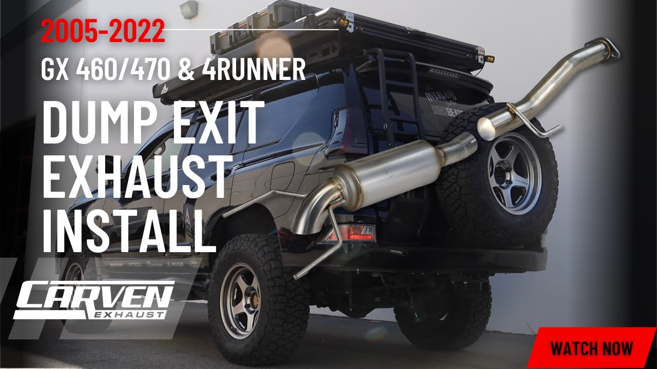 Установка выхлопной системы Lexus GX 460/470 и Toyota 4Runner 2005–2022 годов выпуска от Carven E...