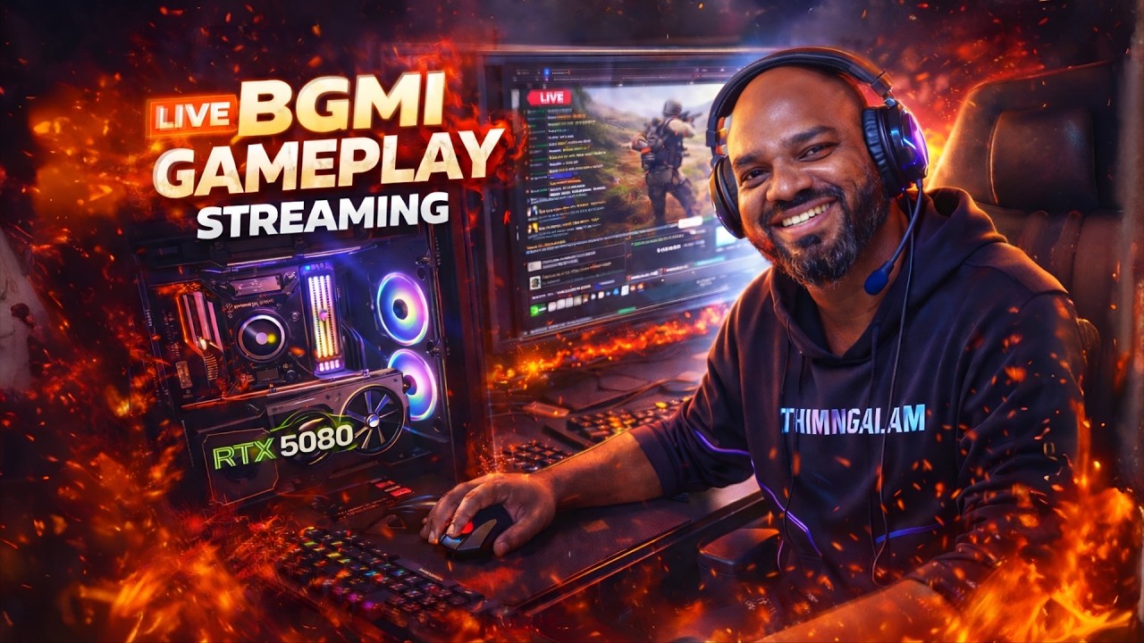 🔴Beast Mode: ON! 🦁 RTX 5080 Power-oda Stream aarambam🔥 | BGMI 4.2 UPDATE | Thimingalam Live YT | TYT