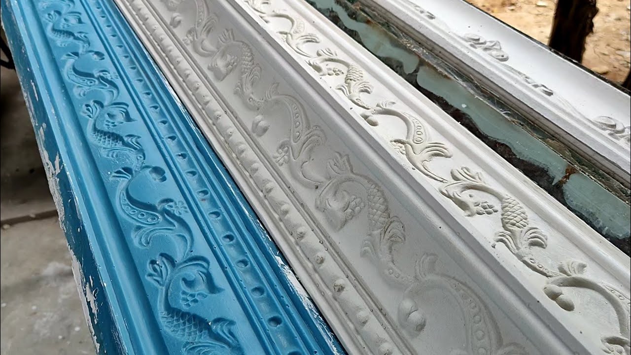 How to make fiberglass mould for gypsum plaster cornice