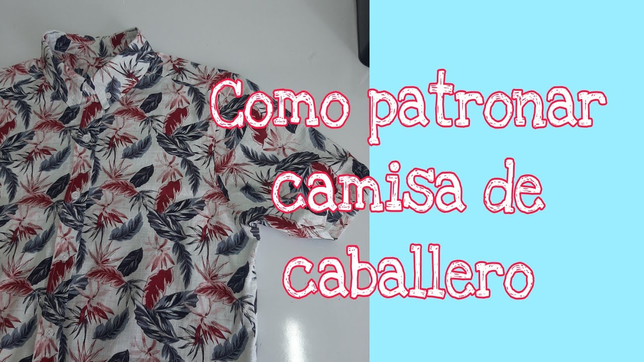 Patronaje de camisa de caballero