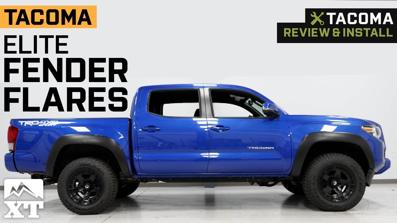 2016-2023 Tacoma Elite Series Sport Style Fender Flares Review & Install