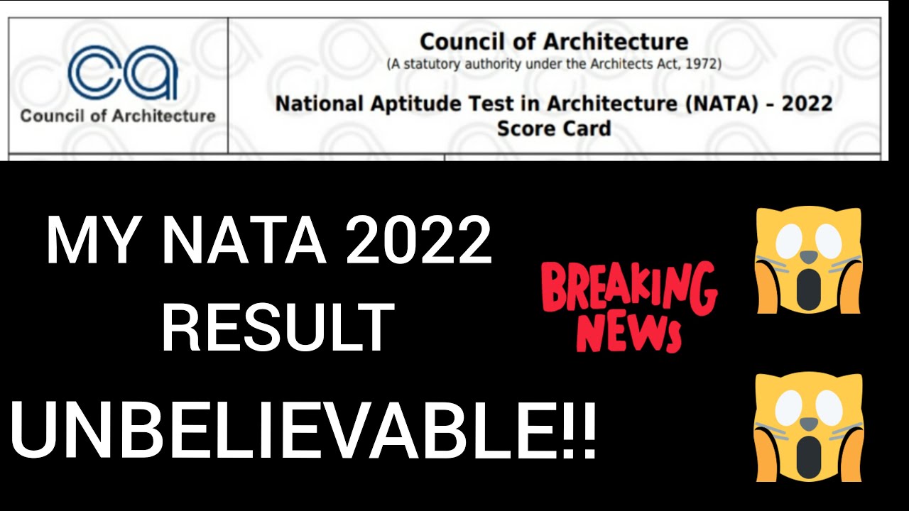 MY NATA 2022 SECOND ATTEMPT RESULT.. UNEXPECTED