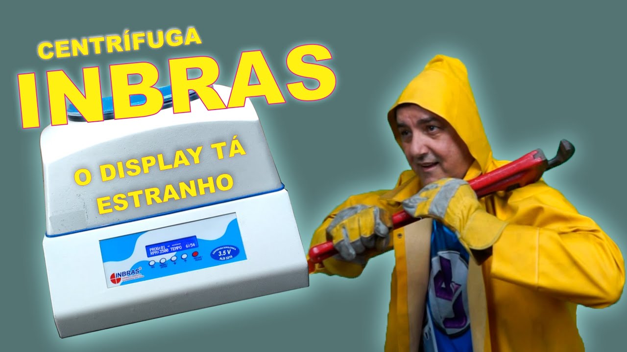 🔥Como consertar Centrífuga Clínica Inbras - Caracteres estranhos no display