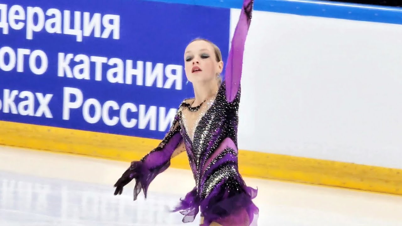Елена Костылева - Произвольная программа (3A, 4T, 4S+2A+2A, 4S), Гран-При России (юниоры) 15.11.2024