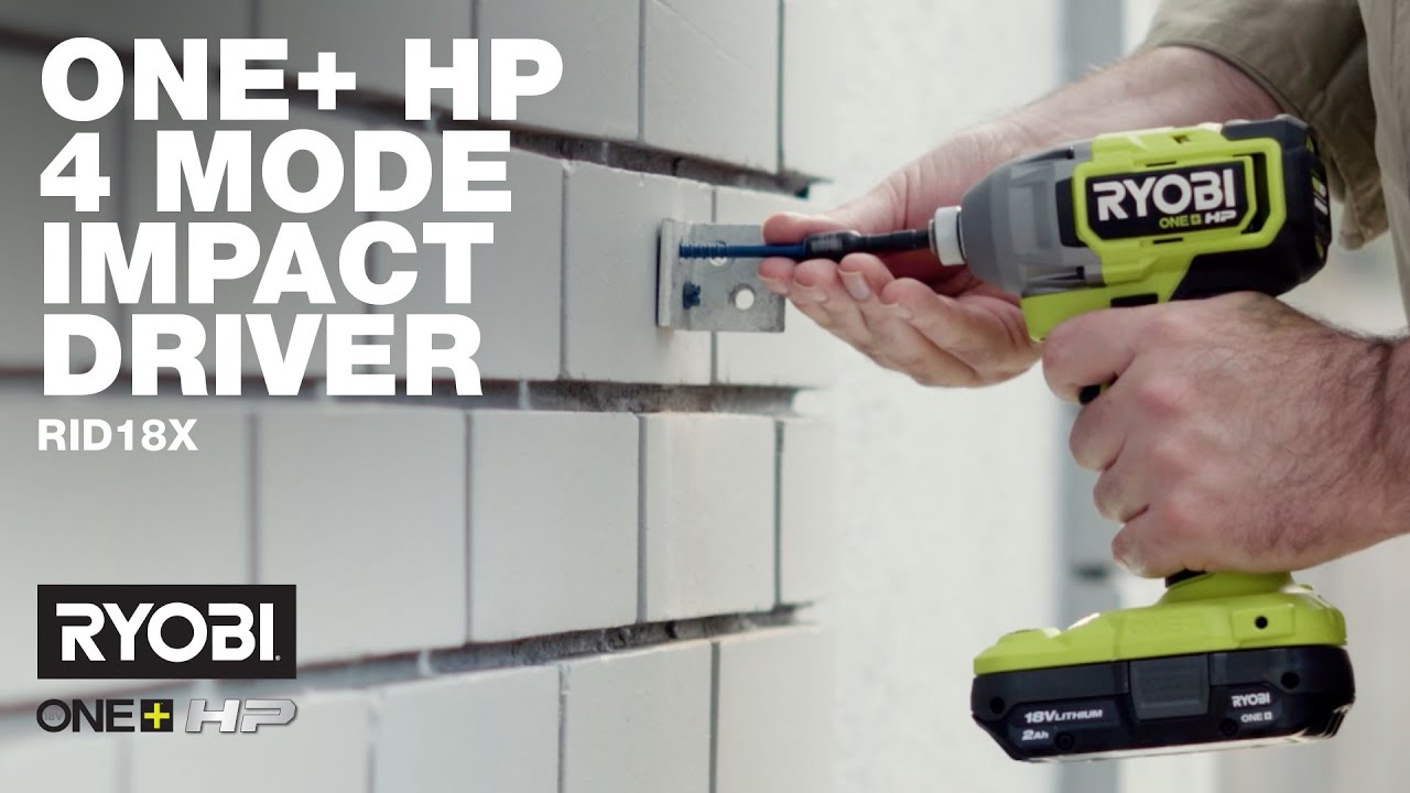 Бесщеточный ударный гайковерт RYOBI 18V ONE+ HP™ с 4 режимами работы (RID18X) в действии