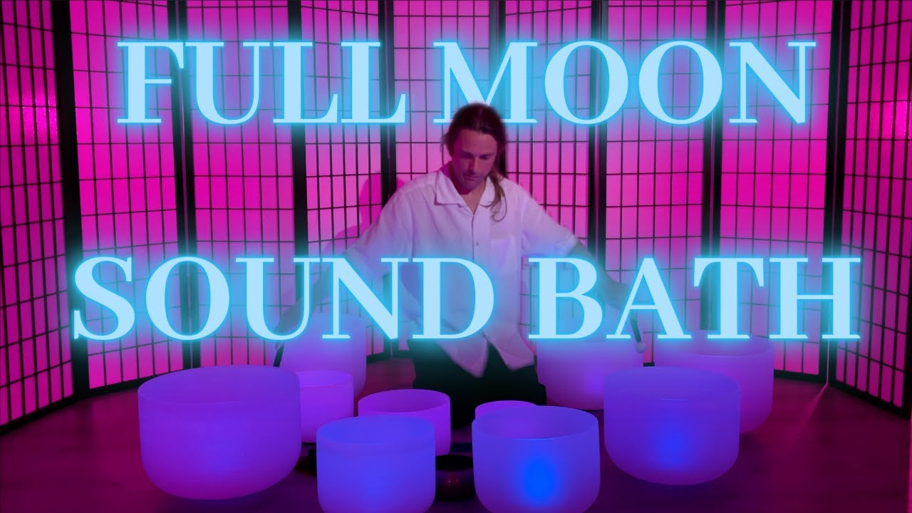 FULL MOON SOUND BATH | Pink Super Moon | Crystal Singing Bowls | Meditation | Manifestation | Joy