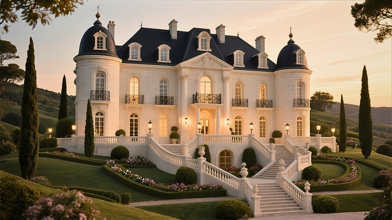 Ultimate Luxury Mansion Tour: French Chateau Architecture & Interior Design