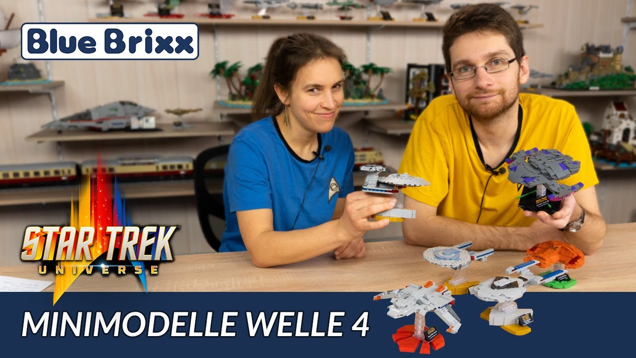 6 neue Star Trek Minimodelle sind angekommen! Alle BlueBrixx-Pro Sets aufgebaut & in finalen Farben!