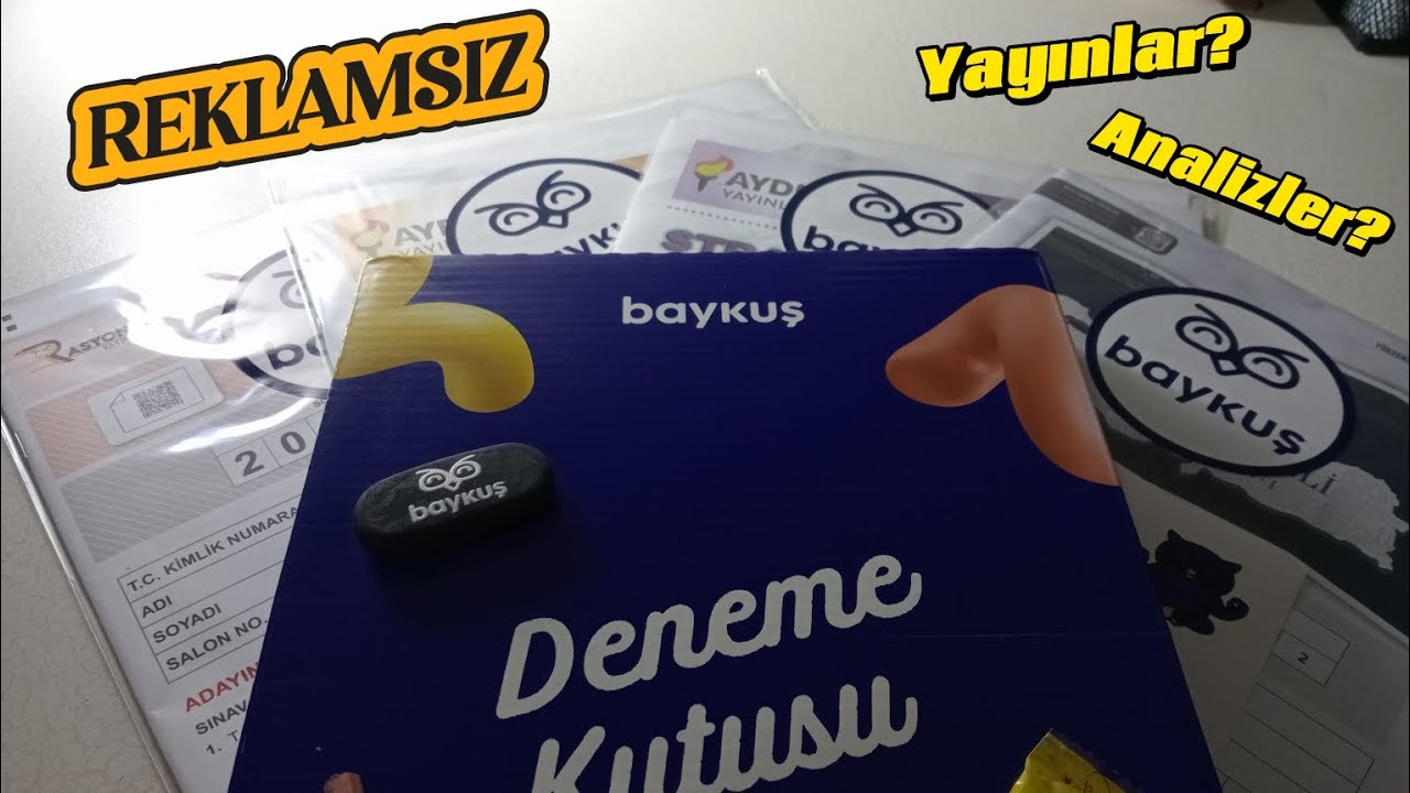 REKLAMSIZ BAYKUŞ DENEME KULÜBÜ DENEYİMİM 🦉📚 | Türkiye Geneli Denemeleri Yapıyorlar mı?