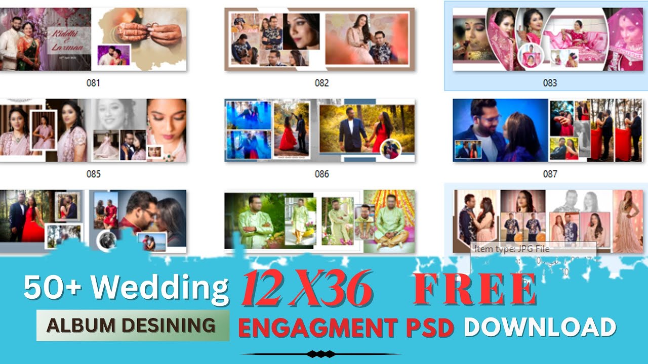 wedding album engagment psd Mehndi psd free download 12x36 zip #kanandigital