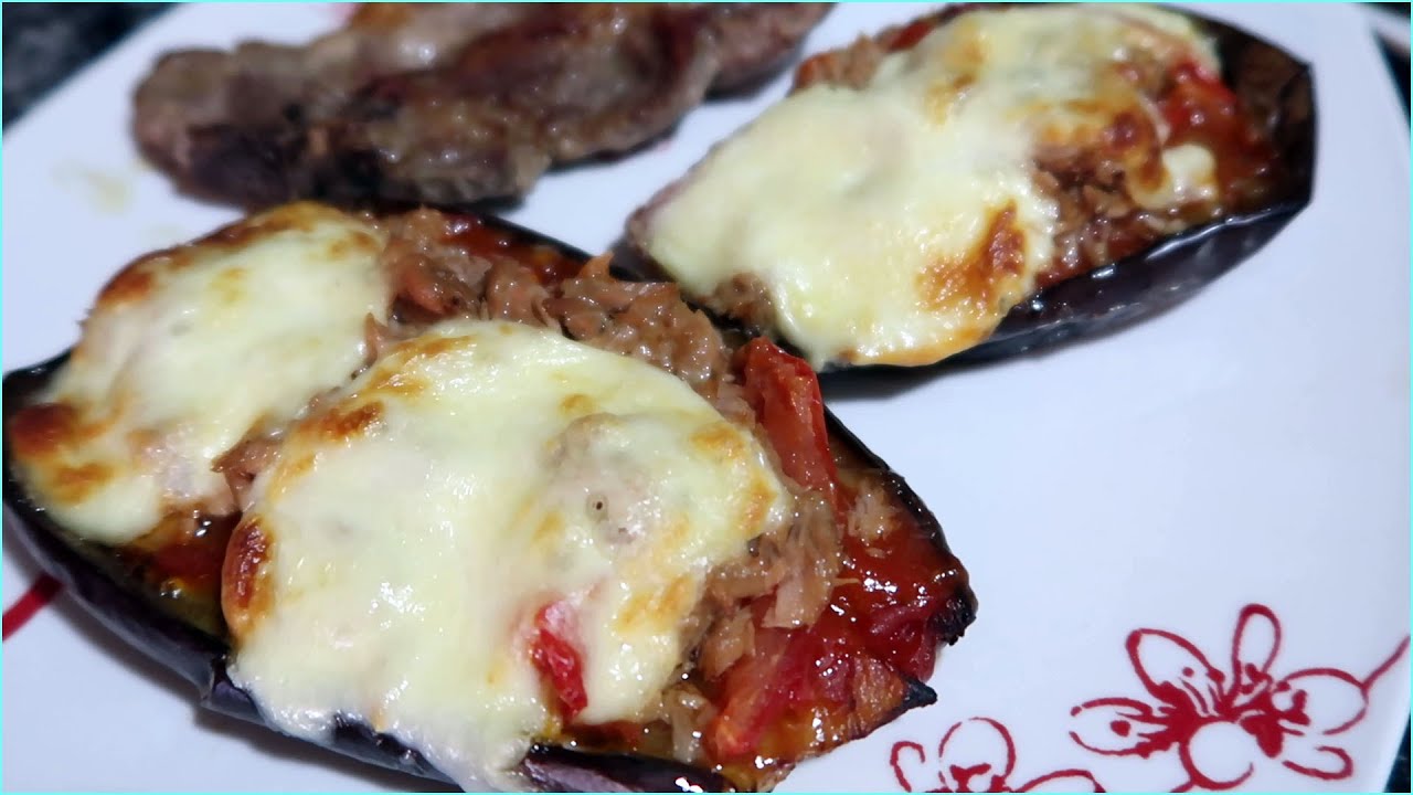 COMO ASAR BERENJENAS EN EL AIR FRYER | BERENJENAS RELLENAS EN FREIDORA DE AIRE