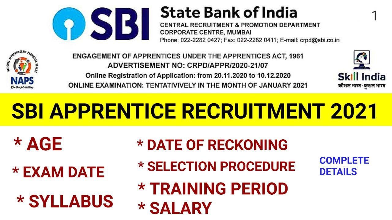 sbi apprentice recruitment 2020//sbi apprentice kya hota hai//sbi apprentice notification 2020