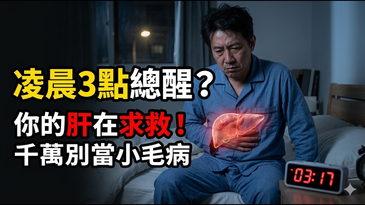總是凌晨三四點自然醒不是年紀大了，別忽視這個肝臟發出的求救信號，拖久了小毛病變大隱患！ #睡眠障礙 #肝臟求救信號 #器官養護 #凌晨早醒