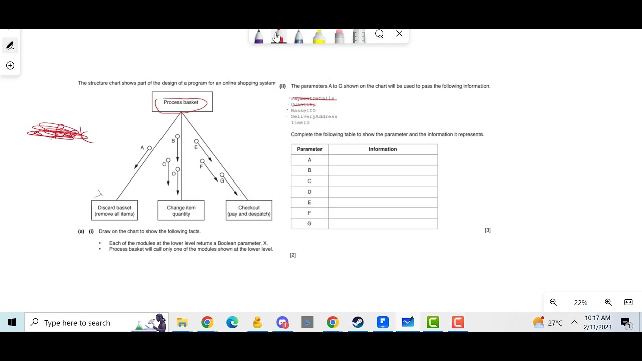 9618 CIE Structure Chart Label