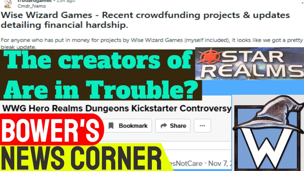 Создатели Star Realms попали в неприятности. Что происходит с Wize Wizard Games?
