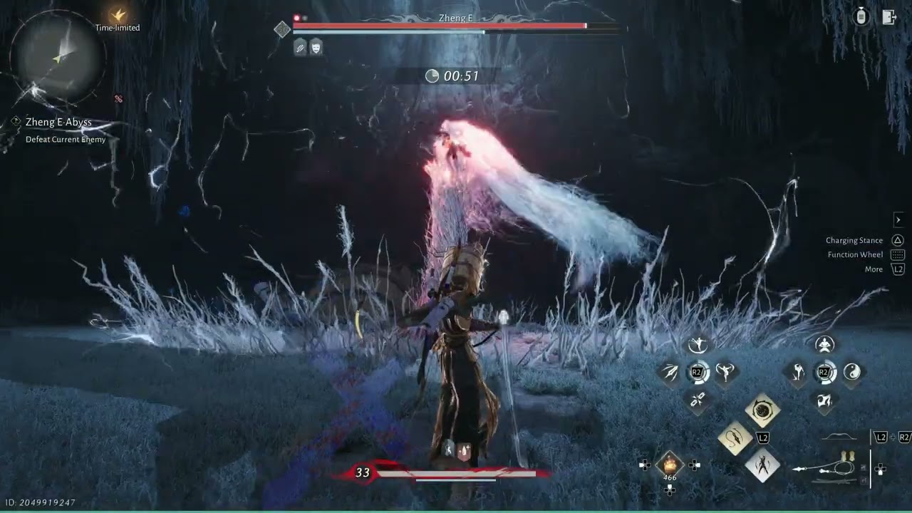 [Where Winds Meet] Zheng E (Abyss Trial / No Damage / Dual Blade x Rope Dart)