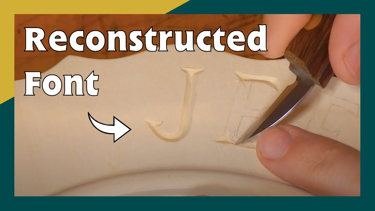 Chip Carving a Custom Font Wedding Plate