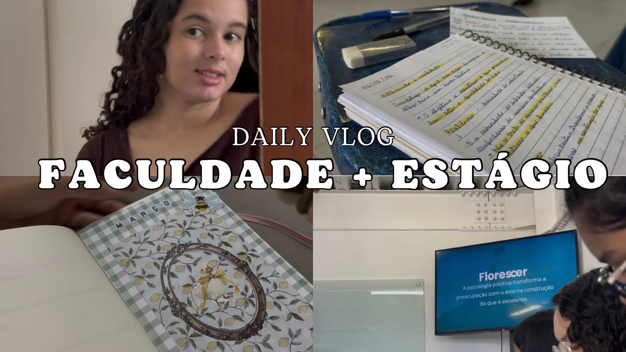 Daily Vlog de um universitária + estagiária 