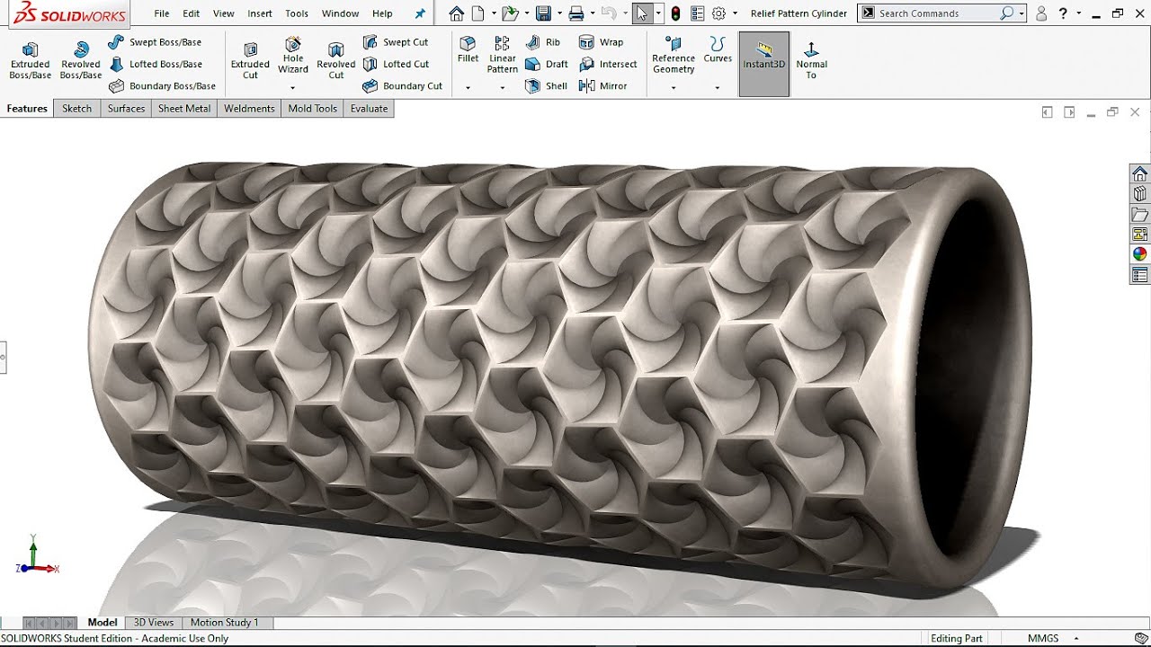 Master SOLIDWORKS | Create a Stunning 'Bike Hand Grip' in Minutes | The Ultimate Beginner’s Guide