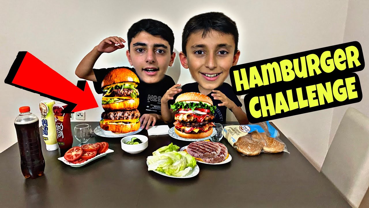 DEV HAMBURGER CHALLENGE ‼️EN BÜYÜK HAMBURGERİ YİYEN KAZANIR‼️