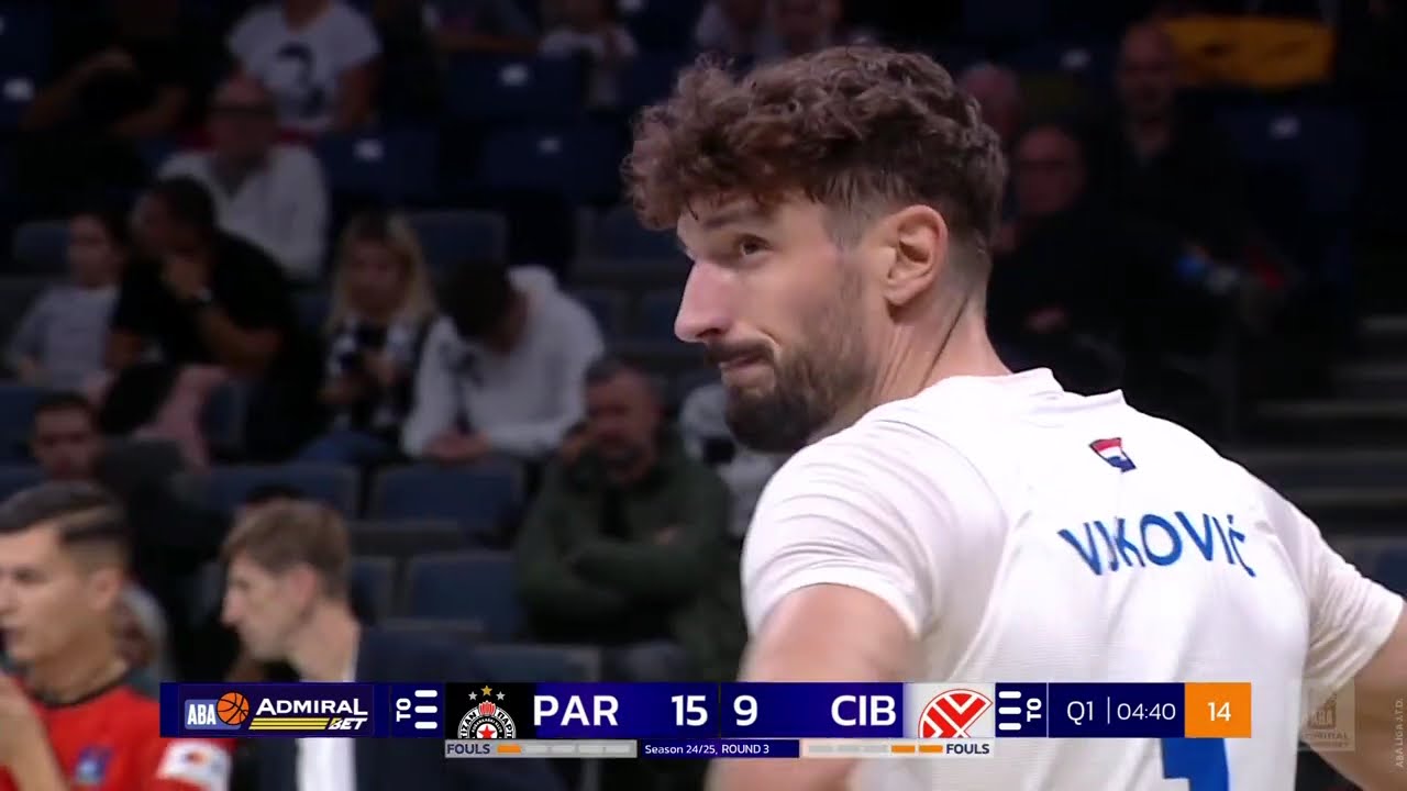 AdmiralBet ABA League 2024/25, Round 3 match: Partizan Mozzart Bet - Cibona (6.10.2024)