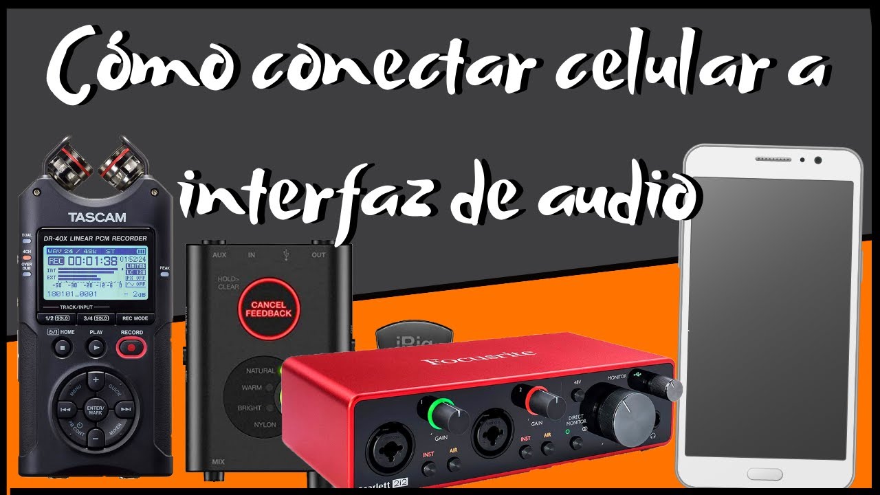 COMO CONECTAR mi CELULAR a una INTERFAZ DE AUDIO✅ (USB)