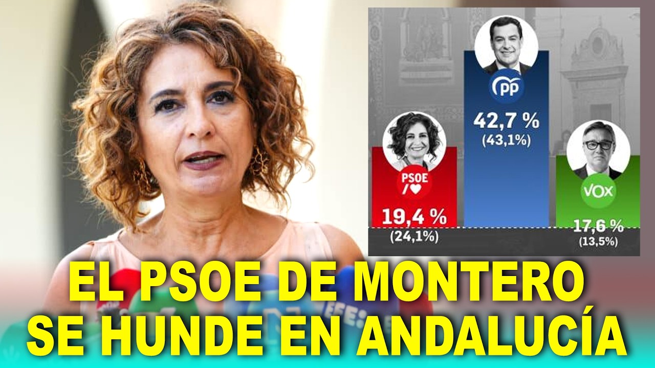 María Jesús Montero HUNDE al PSOE en Andalucía: SE QUEDA SOLA