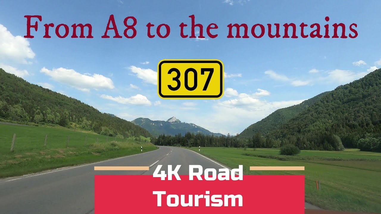 Driving Germany: St2073 & B307 Weyarn(A8) - Bayrischzell - 4K drive from A8 to The Bavarian Alps