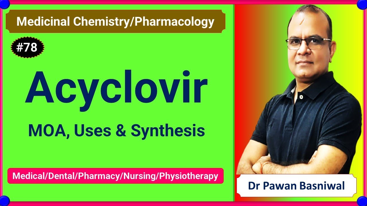 Acyclovir - MOA, Uses & Synthesis/6th Sem Medicinal Chemistry/ Pharmacology/Pharmacy