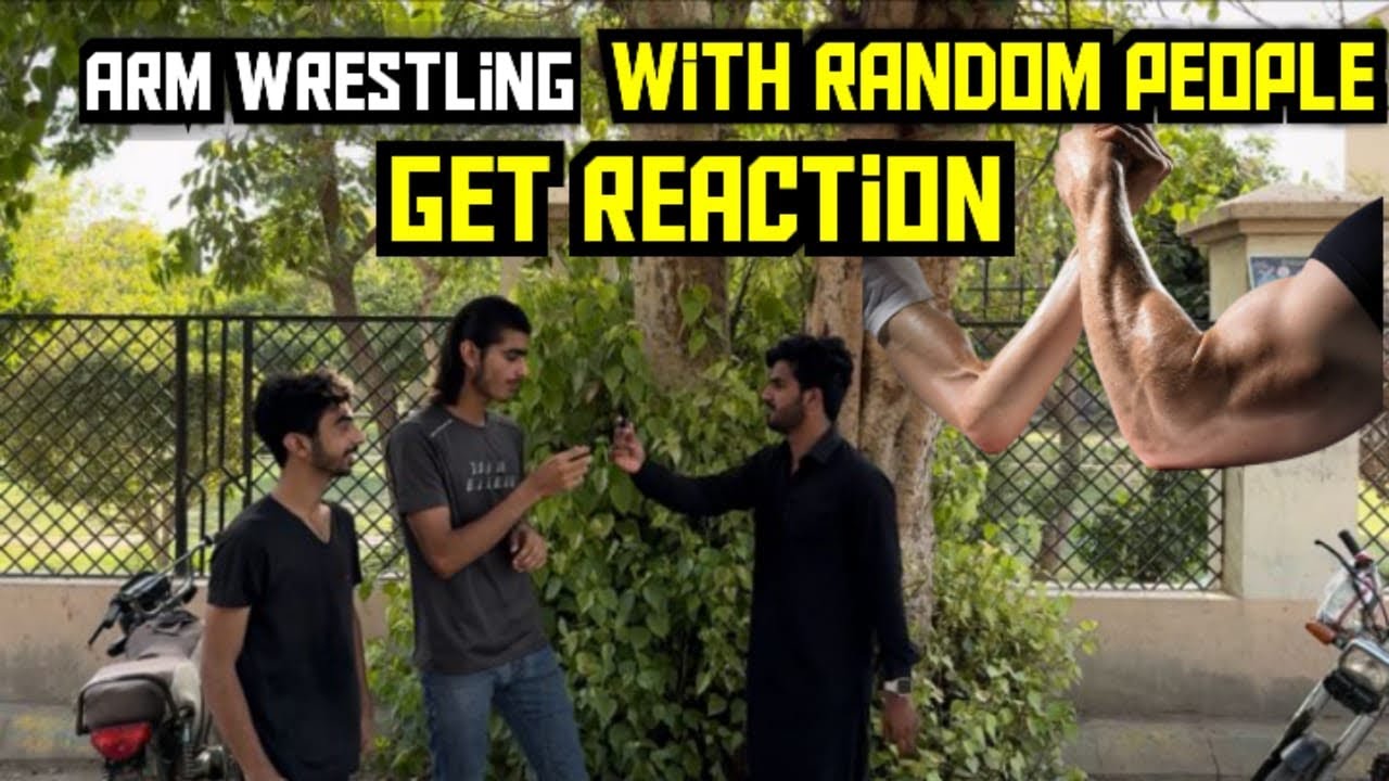 ARM WRESTLING IN RANDOM PEOPLE 😱