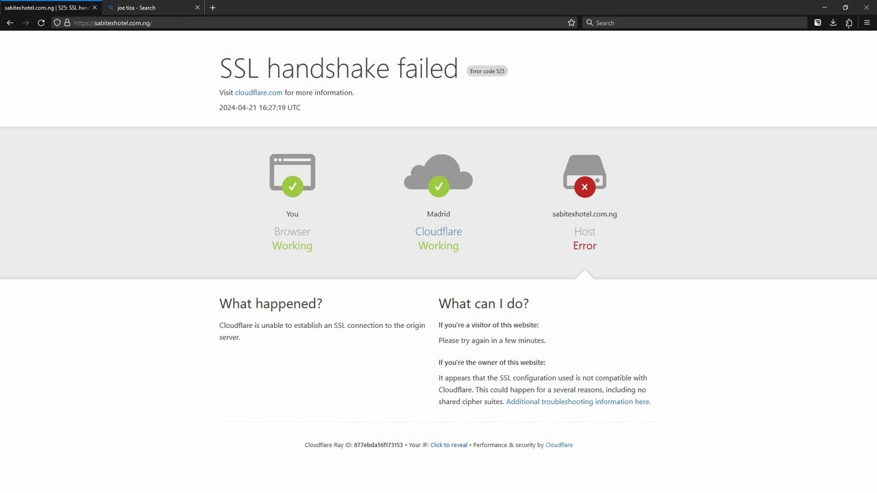 БЫСТРОЕ ИСПРАВЛЕНИЕ ОШИБОК SSL-СВЯЗИ (525 и 524)! | Простое руководство | Cloudflare