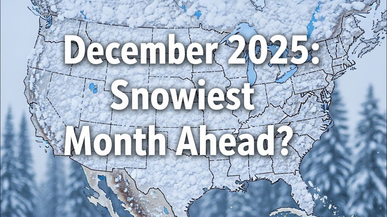 Декабрь 2025 г.: самый снежный месяц впереди? #USWinter #SnowForecast #PolarVortex