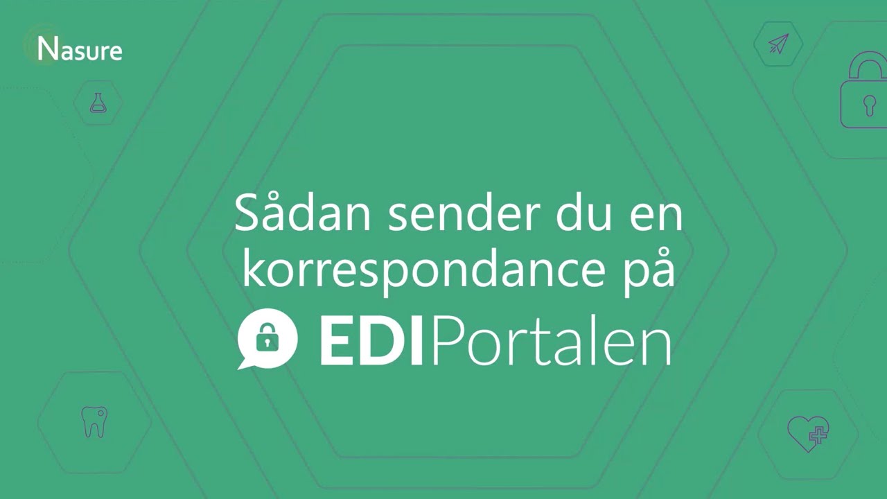 Sådan sender du en korrespondance på EDI Portalen