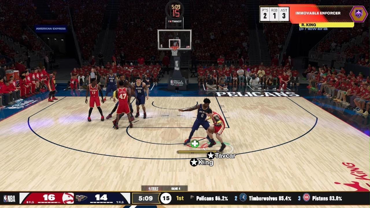 NBA 2K26 pelicans rebuild year 6 NBA Finals game 4 pelicans hawks