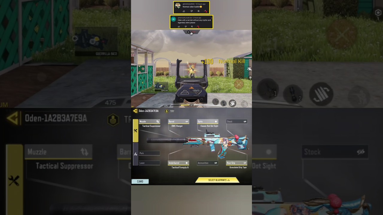 Best Oden Red Dot Build (Oden-1A2B3A7E9A) - Season 9 COD Mobile 2025