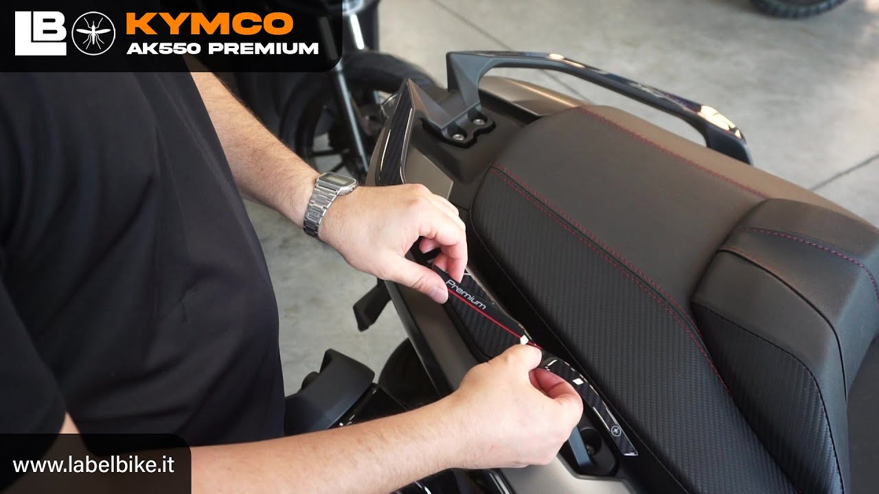 Protect and Customize Your Kymco AK 550 Passenger Handles with Labelbike® Stickers