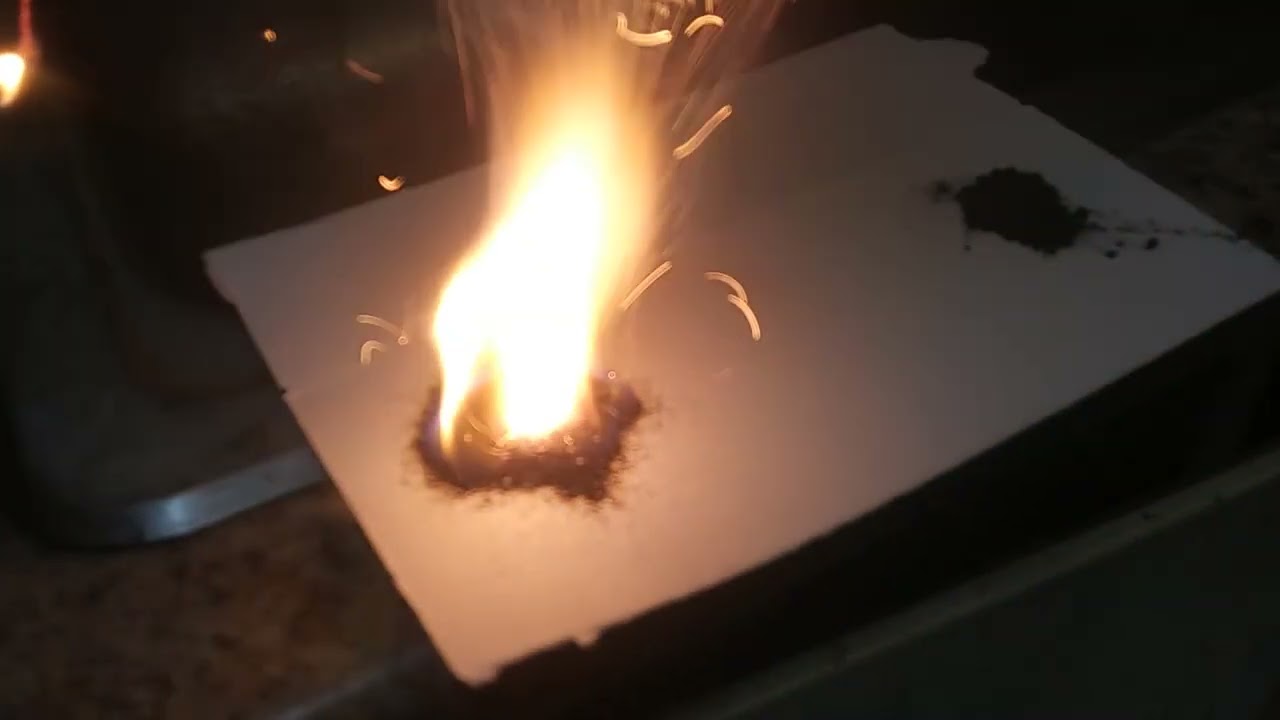 Homemade black powder test 2hr milling vs 12hr milling.