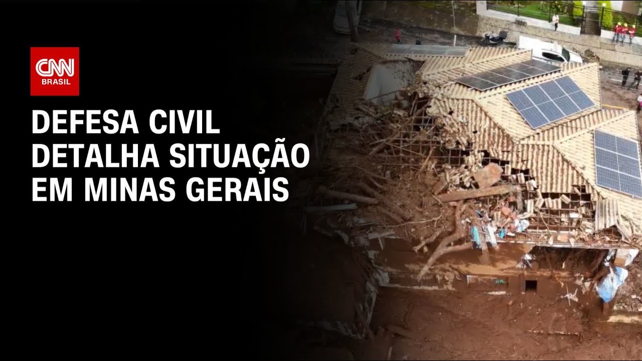 Defesa Civil detalha situação em Minas Gerais no segundo dia de buscas | LIVE CNN