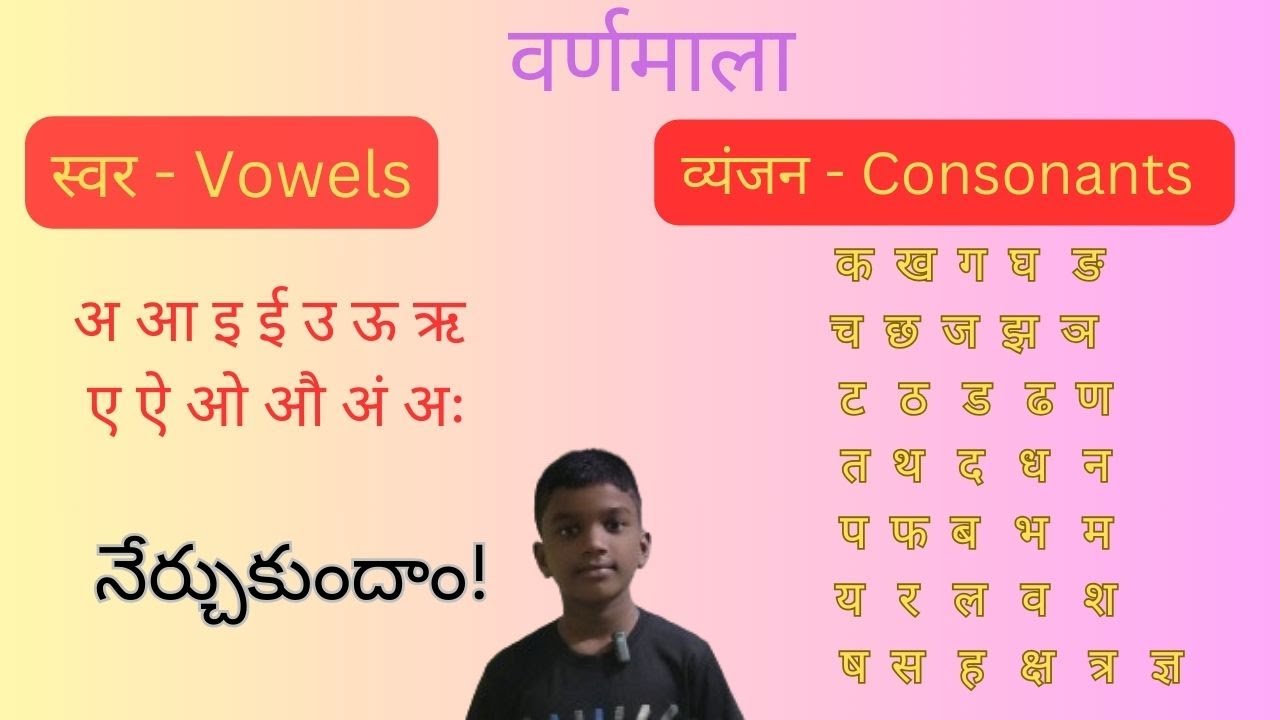 Hindi Varnamala | हिंदी वर्णमाला | హిందీ వర్ణమాల